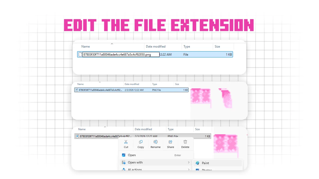 edit file extension